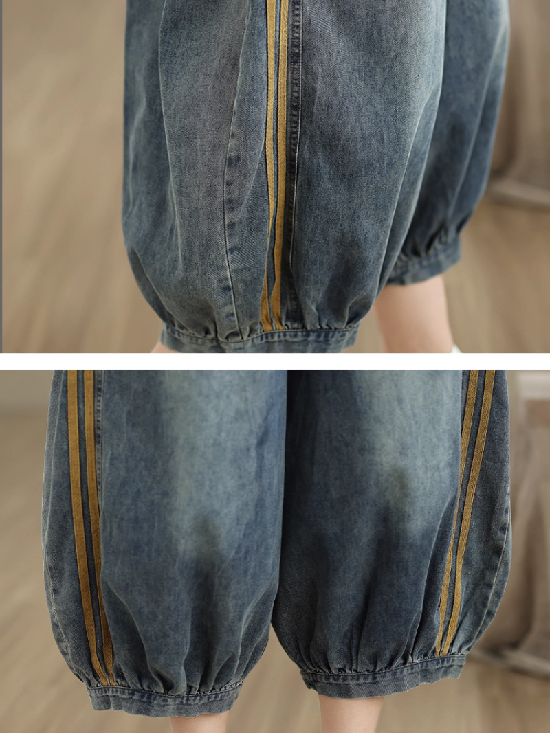 Comfy Women's Patchwork Loose Denim Overalls | Eva Trends