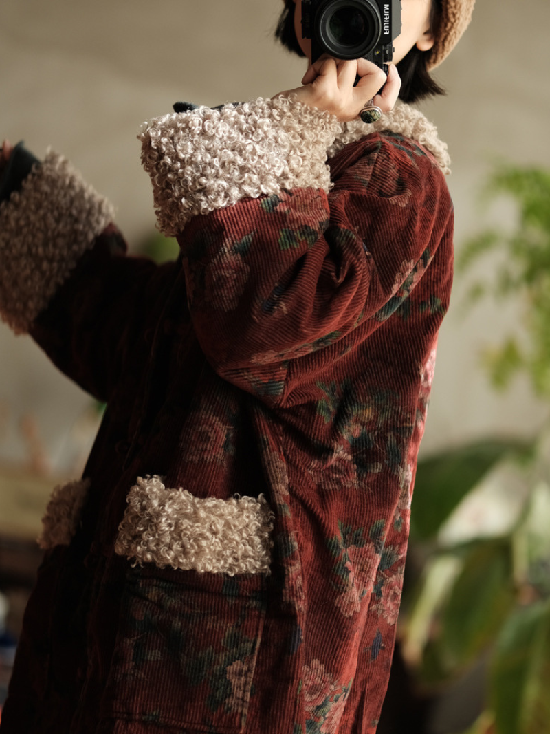 Endless Charm Women’s Relaxed Printed A-Line Coat