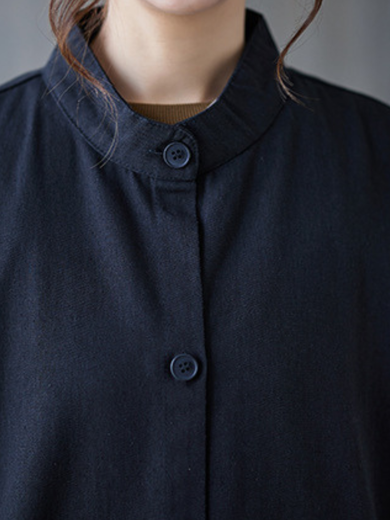 Women's Trendy Lightweight Buttons & Pockets Coat