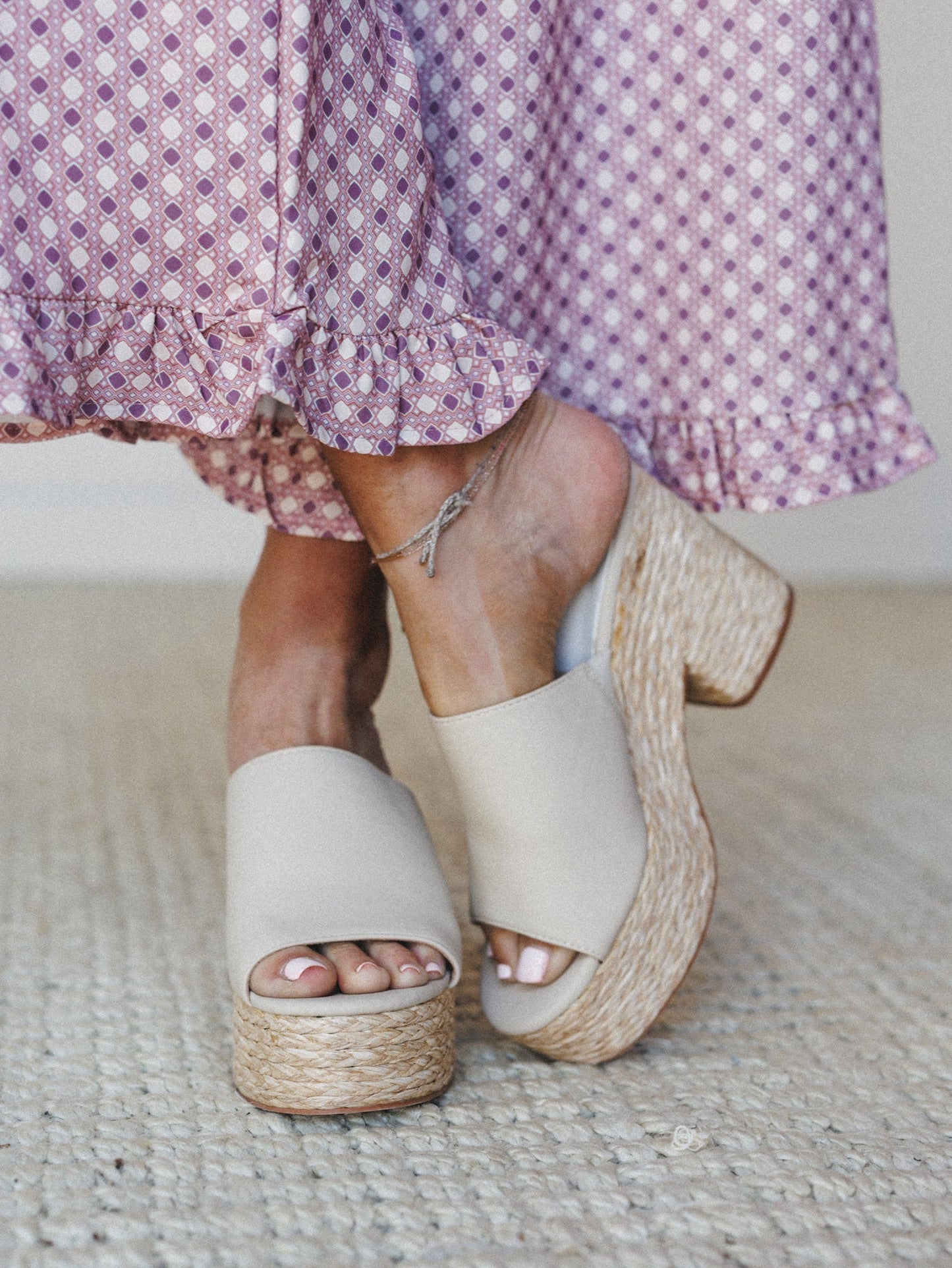 Ashlyn Heel Slide - Ivory