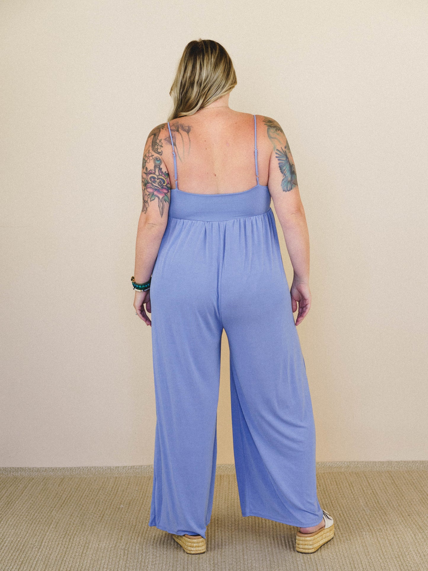 Heart of Posey's Jumpsuit - Blue