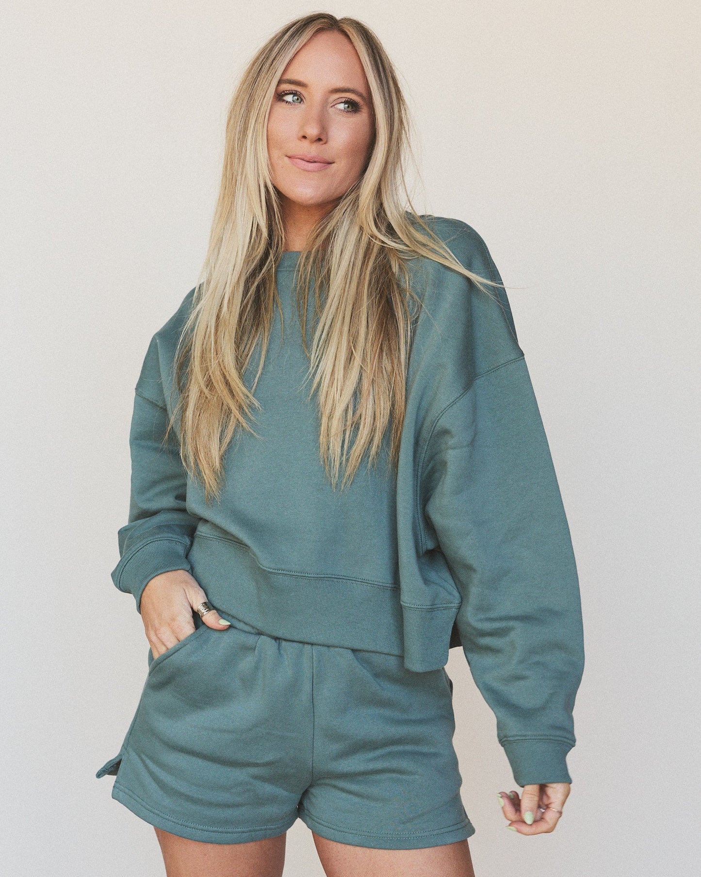 By The Fire Sweat Set - Ash Jade - Pre Order