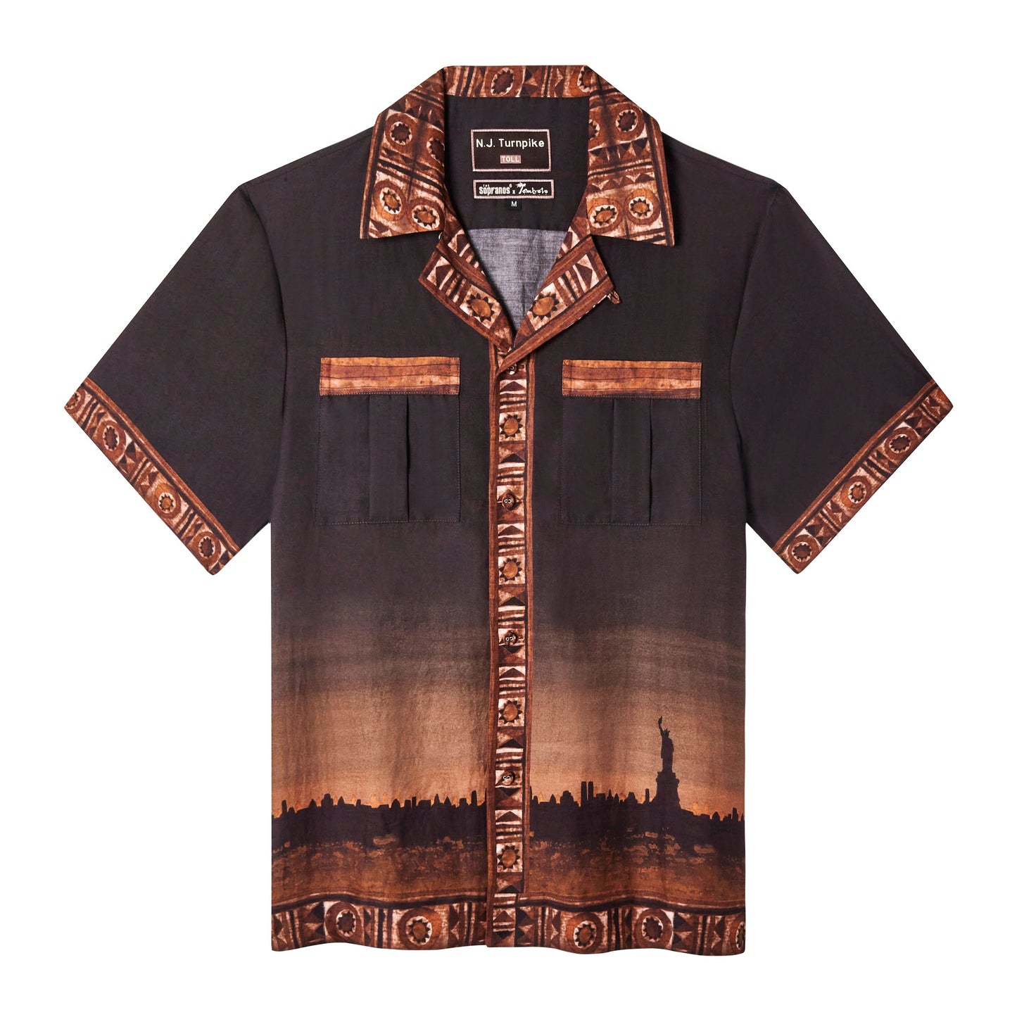 'The Sopranos' Turnpike Batik (Silk & Cotton Twill)