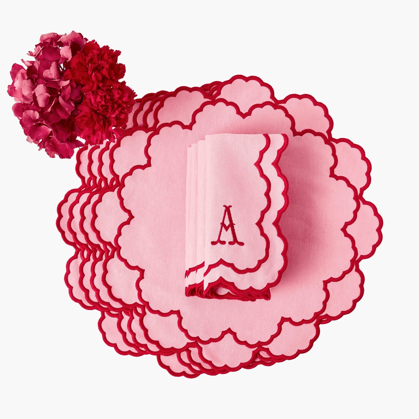 Pink Carolina Napkins (Set of 4)