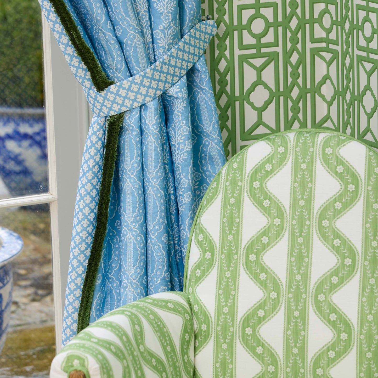 Green Theodora Fabric