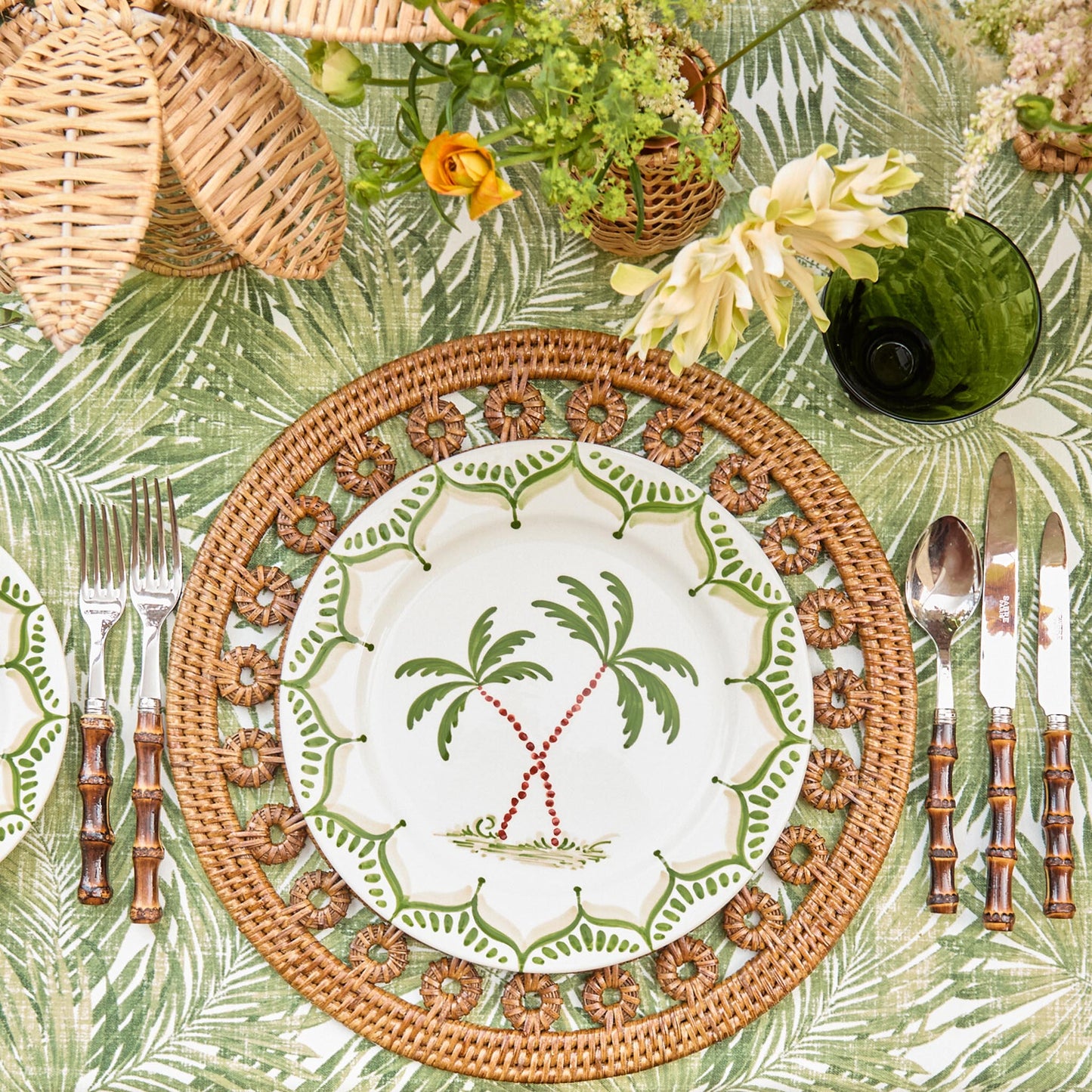 Jardin de Palmier Dinner & Starter Plates (Set of 8)