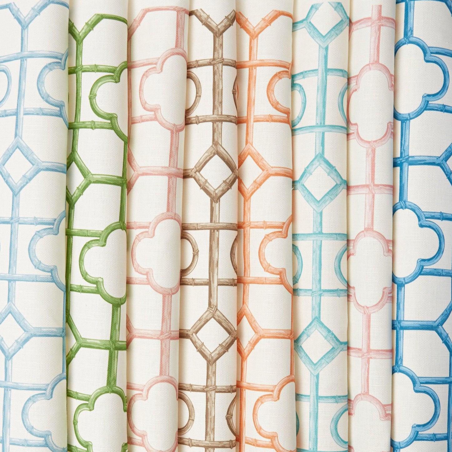 Palm Beach Pink Shaded Bamboo Fabric