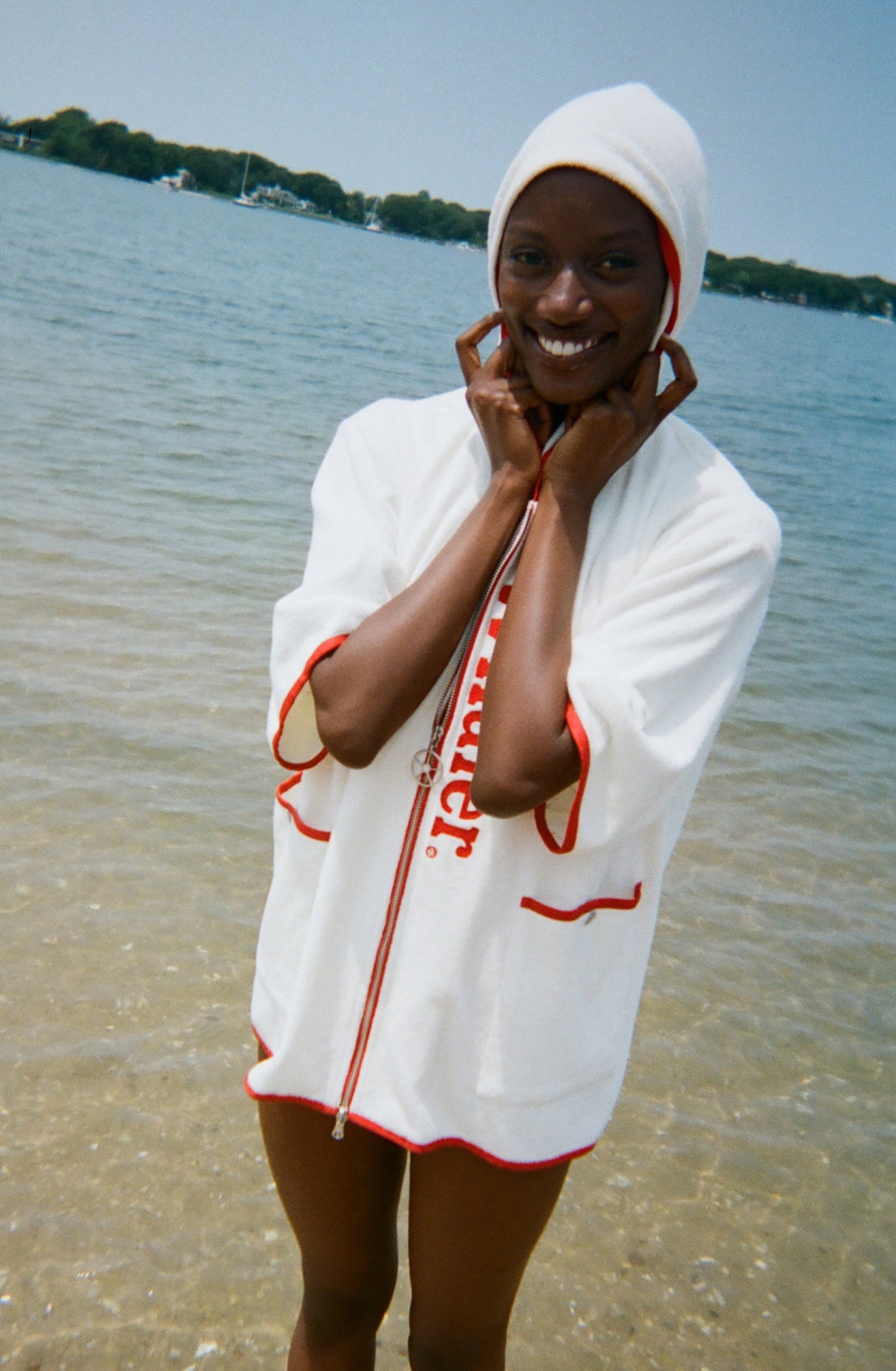 'Boston Whaler' Beach Towel Top