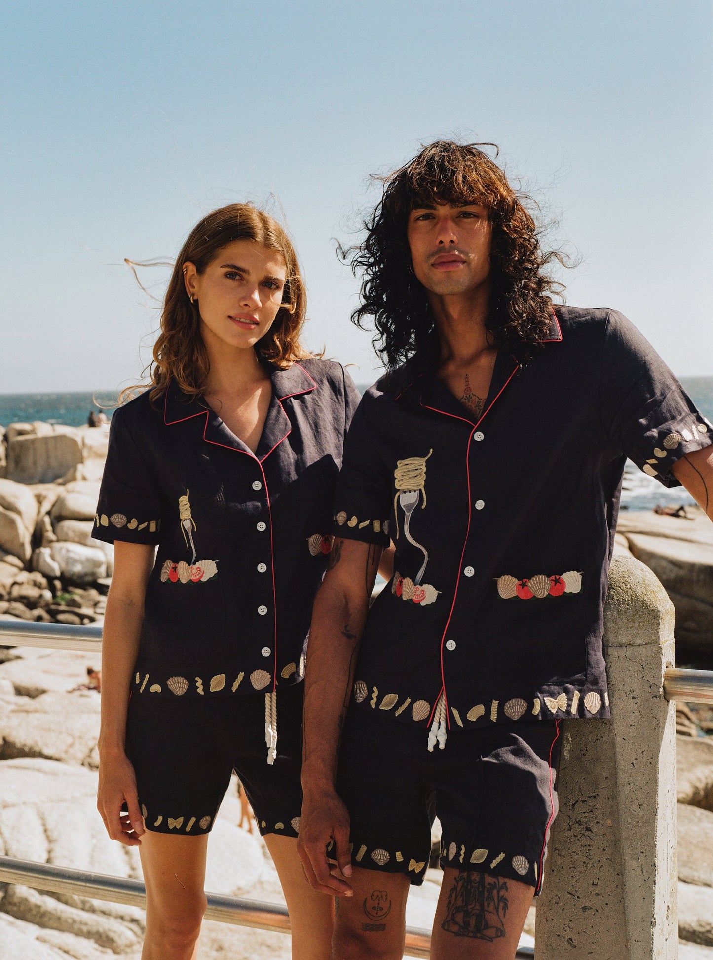 'Vongole!' Cabana (Navy)