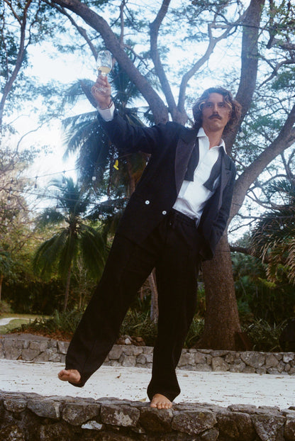 Easy-Going Pants (Black Linen)
