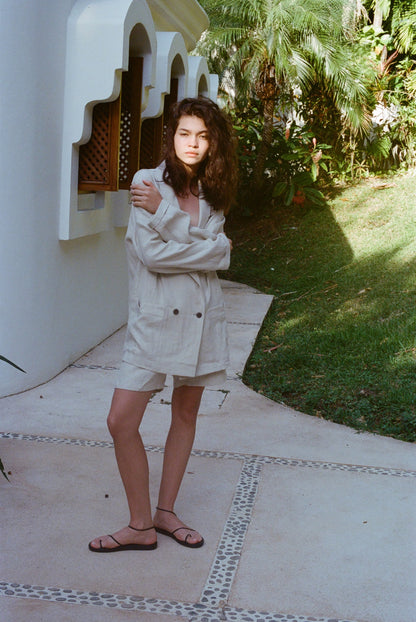 Easy-Going Jacket (Sand Linen)