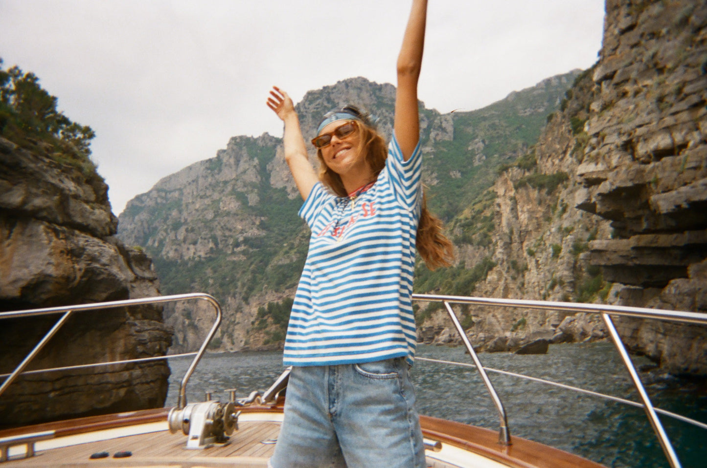 'Le Sirenuse' Souvenir Terry Tee (Blue)