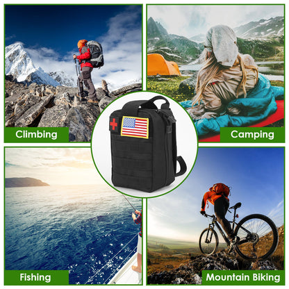 47-Piece Emergency Survival Kit with Tactical Pouch – Hiking, Camping & First Aid