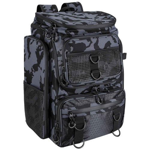 42L Fishing Backpack with Rod Holders & 16 Pockets – Water-Resistant