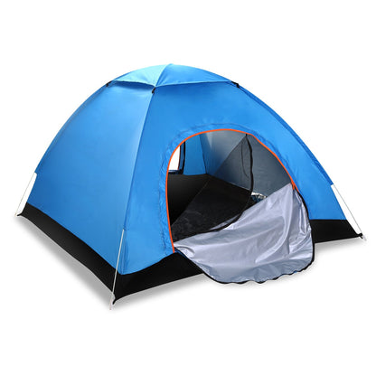 Pop-Up Camping Tent – 3-4 Person, Instant Setup with Mosquito Net & Carry Bag
