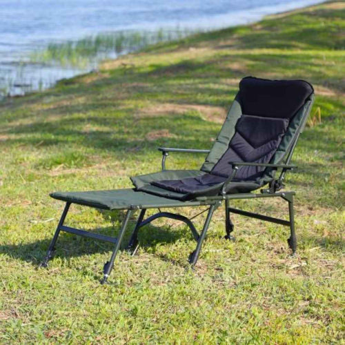 Camping Lounge Chair with Removable Footrest – Reclining Outdoor Chair