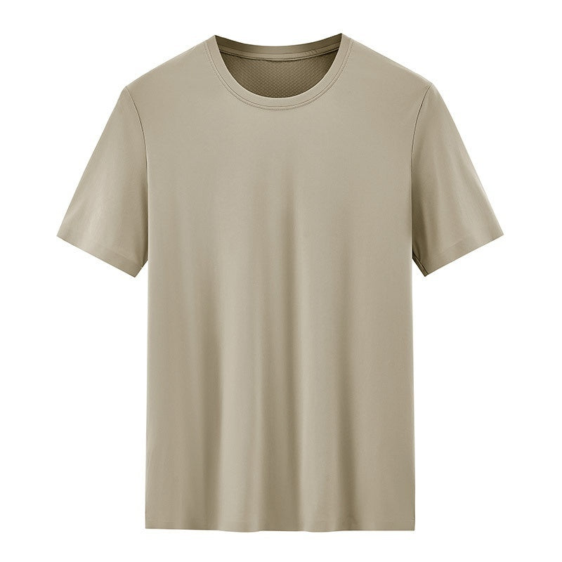 Men's Breathable Mesh-Texture Patchwork T-Shirt