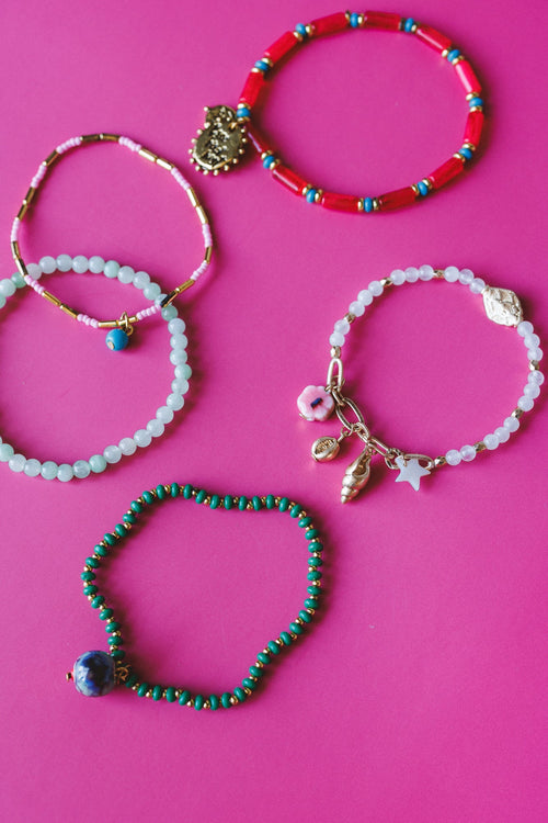 Earth Charm Bracelet Set - Multi - Pre Order