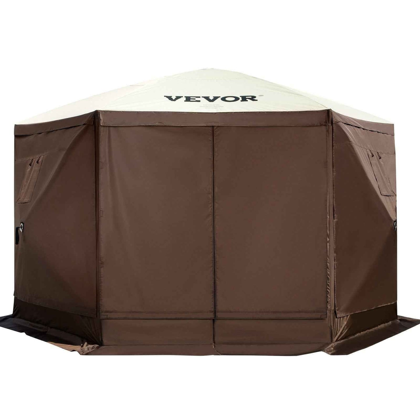 6-Sided Pop-Up Gazebo Screen Tent | Mesh Canopy Shelter for Camping & Backyard