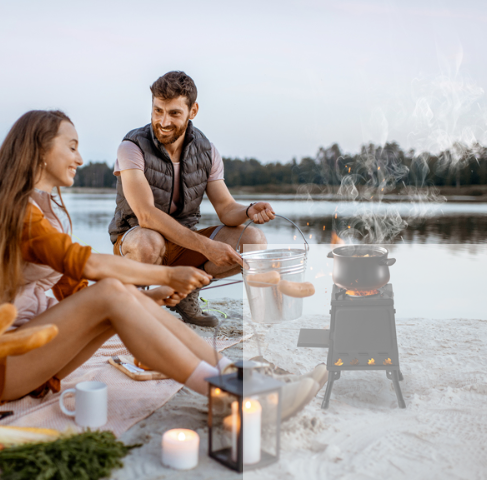 Portable Wood-Burning Camping Stove – Compact Backpacking Stove