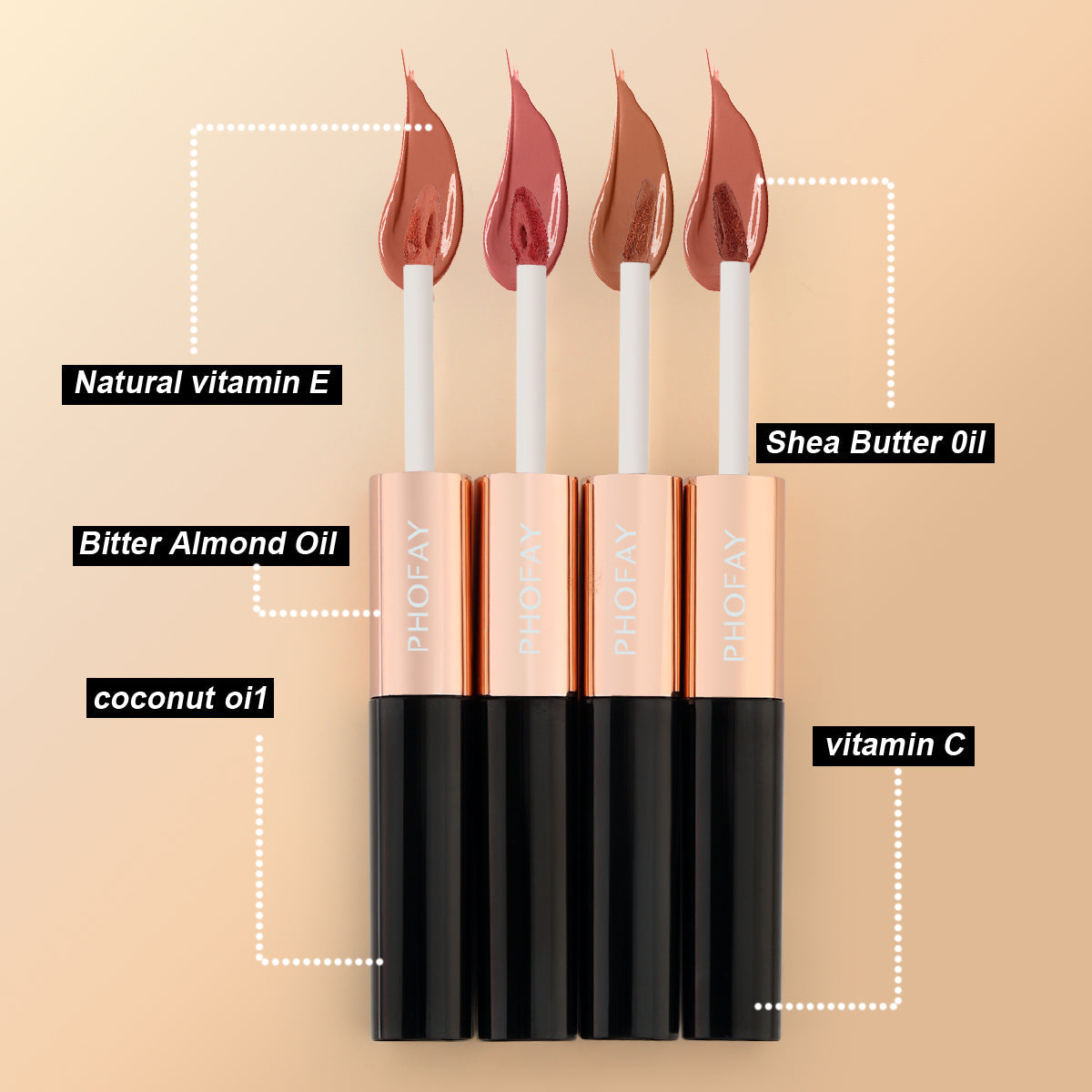 CL021 Double Head Non-stick Cup Lip Gloss
