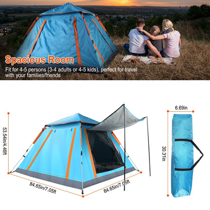 4-5 Person Waterproof Camping Tent with Mosquito Net