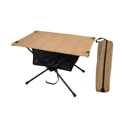 Portable Aluminum Alloy Folding Camp Table – Lightweight with Net Pocket Storage