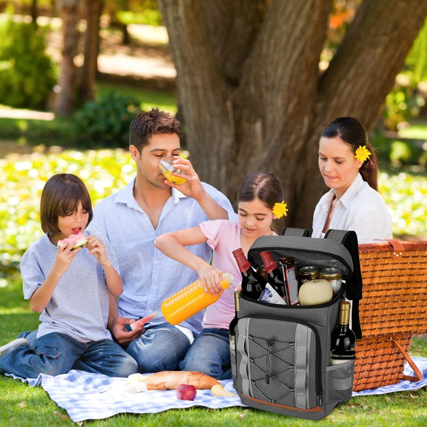 Insulated Cooler Backpack – 36 Can / 25L Leakproof with Bottle Opener