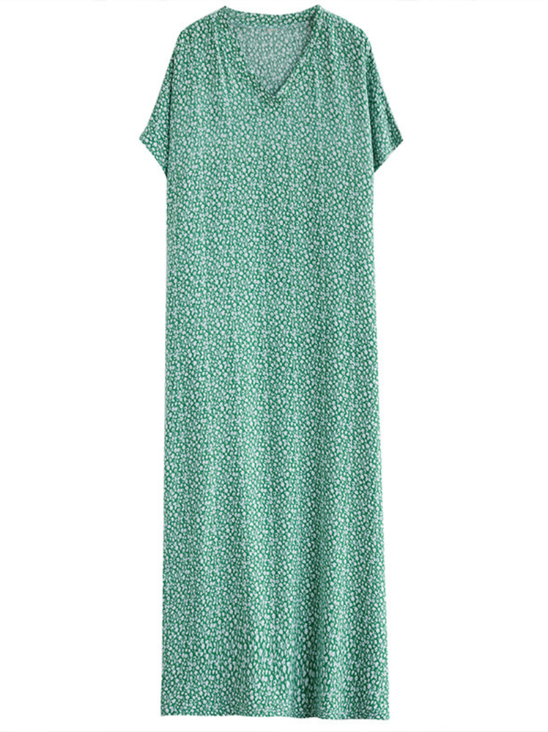 The Lost Heart Women's Cotton V-neck Kaftan Dress