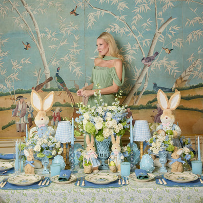 Blue Rose Eloise Linen Placemats & Napkins (Set of 4)