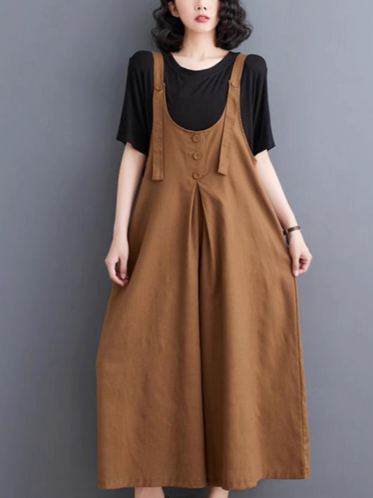 Wide-Leg Dungarees - Stylish Comfort Fit | Eva Trends