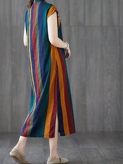 Women's Summer Comfy& Soft Button Up Midi Dress.