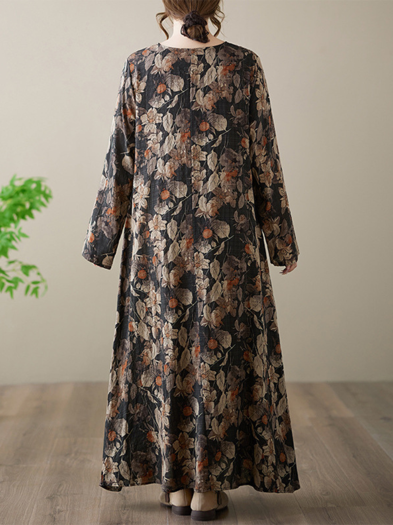 Women's Summer Fashionable Printed Loose Kaftan Dress