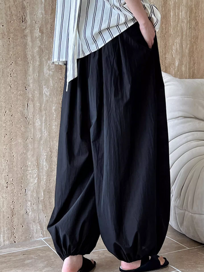 Women's Summer Lightweight High Waist Loose Bottom