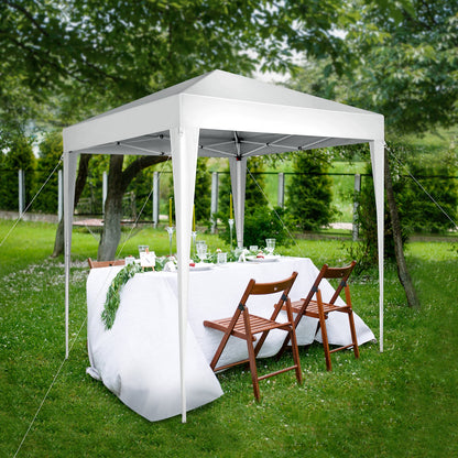 6.5x6.5ft Outdoor Canopy Gazebo – UV-Resistant Waterproof Pop-Up Shade Tent with Adjustable Legs & Carry Bag