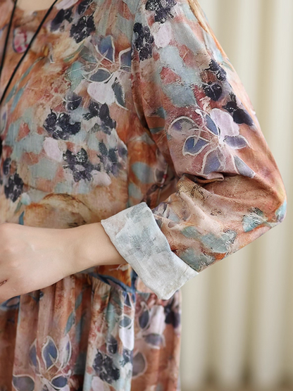 Trendy Women's Summer Printed Smock Dress | Eva Trends