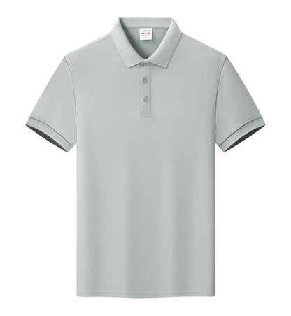 Unisex Solid Color Short-Sleeve Polo Shirt