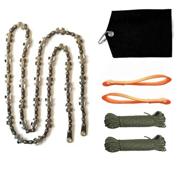 Portable Hand Chain Saw – Outdoor Survival Wire Saw for Camping & Hiking