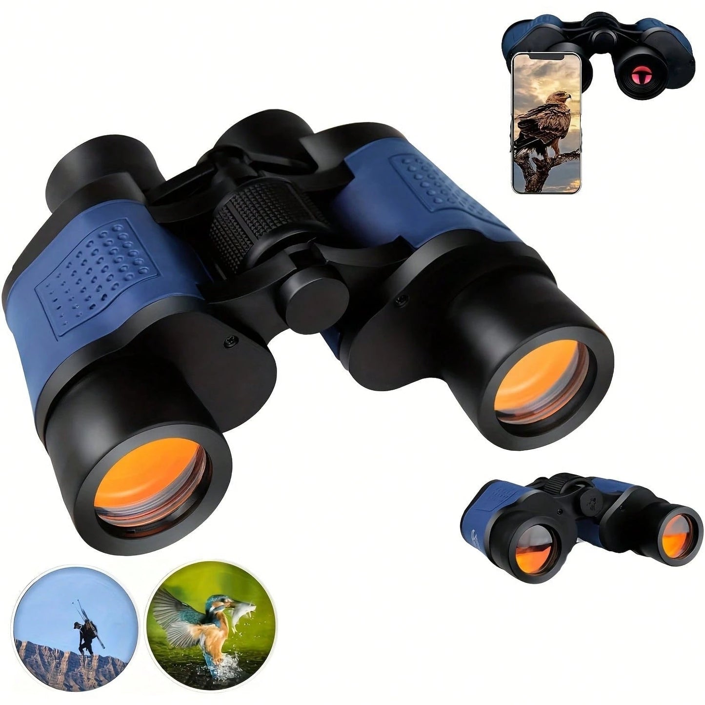 60x60 HD Night Vision Binoculars – High-Power Telescope for Hunting, Hiking & Outdoor Use