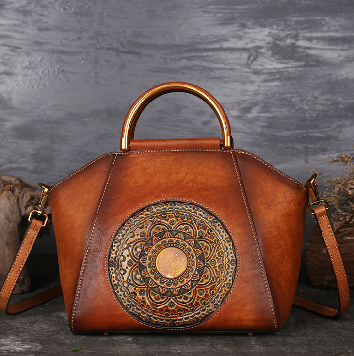 Chic Retro Women's Leather Shoulder Bag | Eva Trends