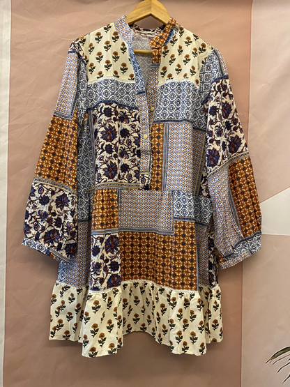 Women's Any Occasion Plant Flowers Button-Up Belted Shirt Dress
