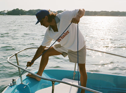 Customizable 'Boston Whaler' Raglan Terry Polo