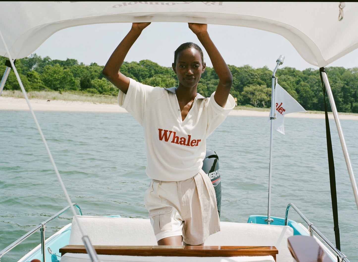 'Boston Whaler' Raglan Terry Polo