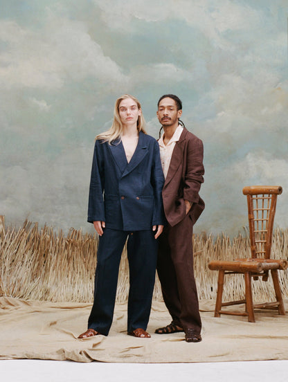 Easy-Going Jacket (Navy Linen)