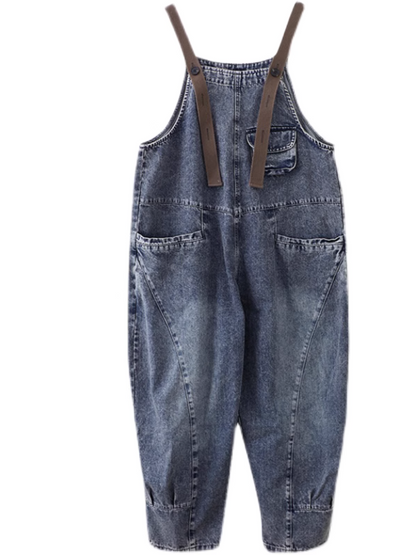 Women's Denim Overalls - Classic Blue Style | Eva Trends
