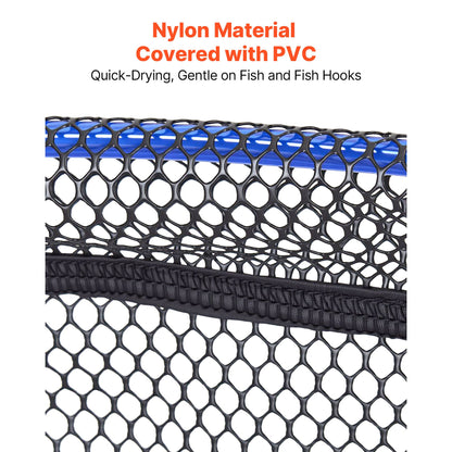 Foldable Drop Fishing Net with Rope & Storage Bag