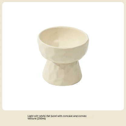 Ceramic High Leg Cervical Support Oblique Bowl