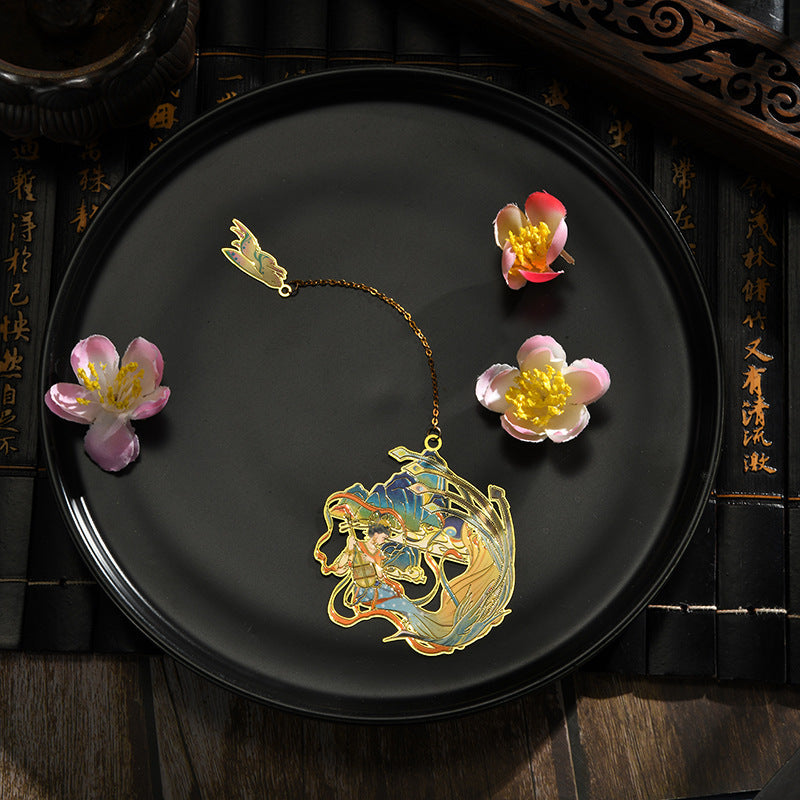Chinese Style Flower God Classical Bookmark Teachers' Day Color Gift