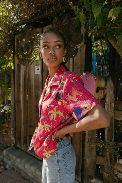 Ana Leovy x Tombolo ~ Crop Cut (Red)