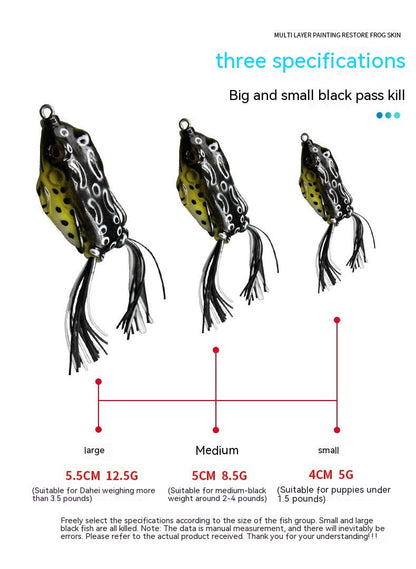 Thunder Frog Topwater Fishing Lure – Hollow Body Frog Bait
